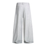 Double-Pleat Baggy Wide-Leg Trousers