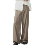 Wide Leg Single Pleat Trousers
