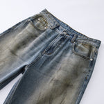 Muddy Washed Bootcut Jeans-INNBLAC Fashion Apparel