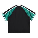Breathable Mesh Contrast Retro Outdoor Activity Tee