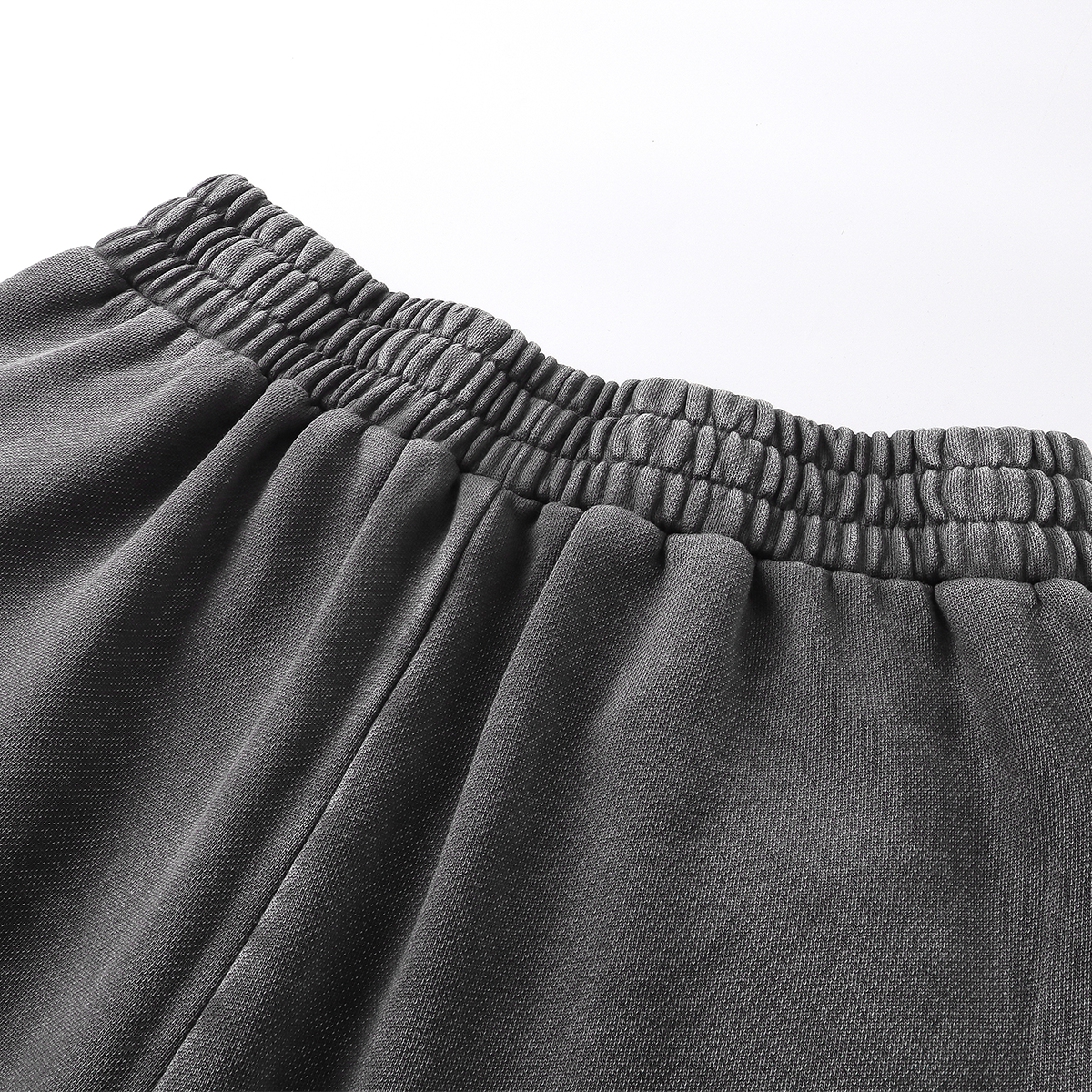 Ripped Hem Loose Fit Cotton Sweatpants