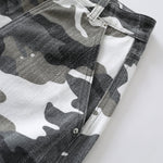 Straight Leg Camo Cargo Bermuda Shorts