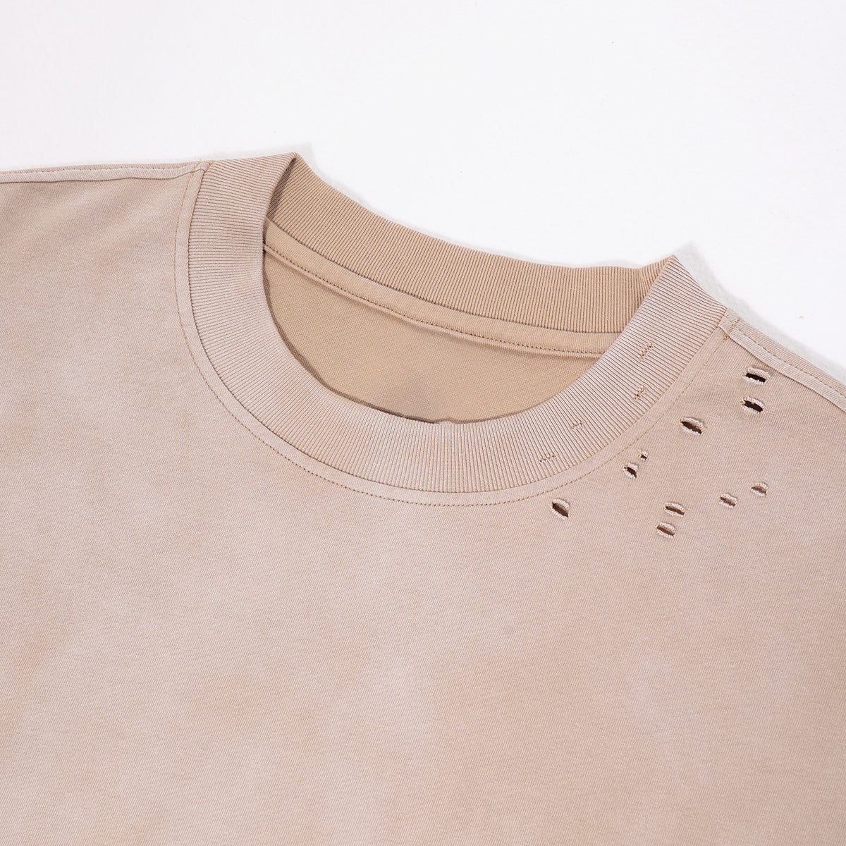 Destroyed Wash Long Sleeve Shirt