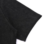 Stone-Washed Raw-Edge T-Shirt 270gsm