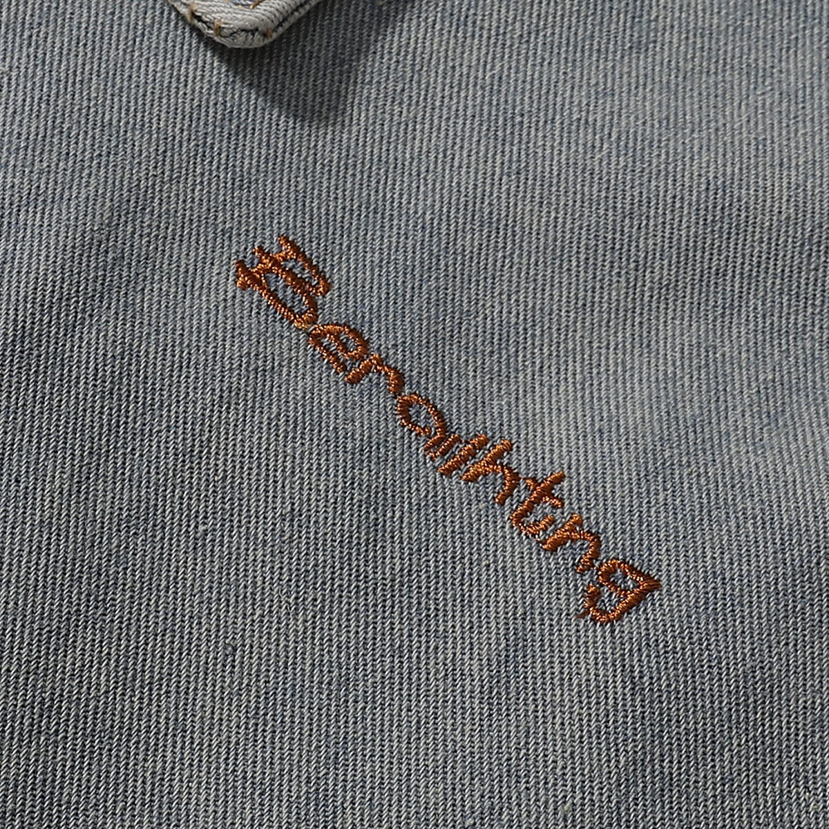 Oversized Zip-Up Denim Jacket