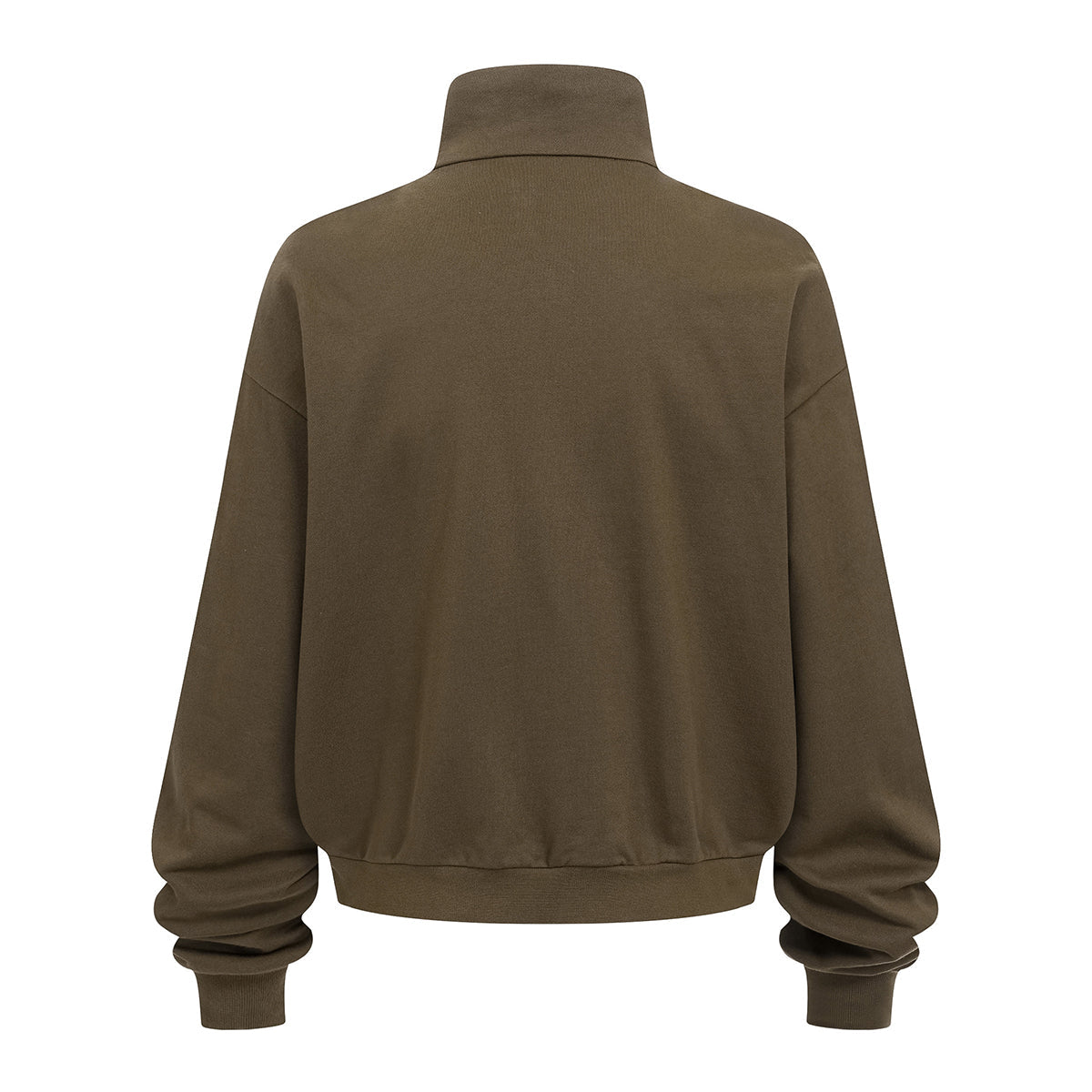 Oversized Zip High Neck Sweatshirt