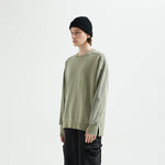 Vintage Washed Ninja Sleeve Split Hem Sweatshirt