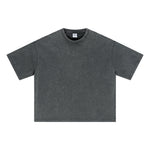 Oversized Vintage Wash Cotton Tee Shirt