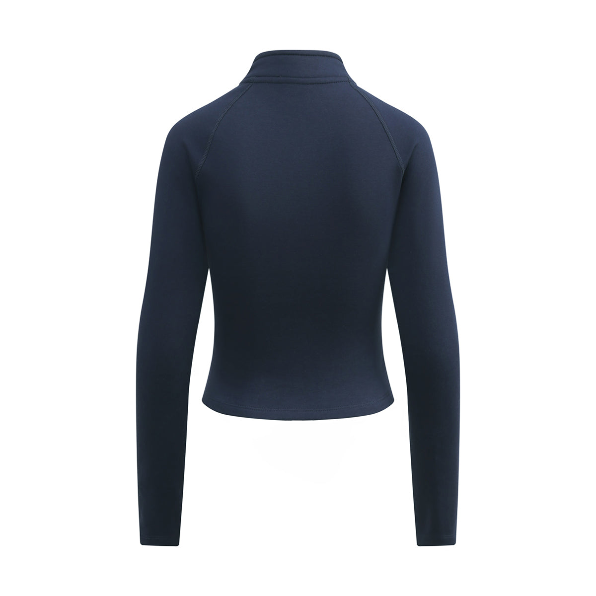 Double-Slider Zipper Fleece Cropped Sweatshirt