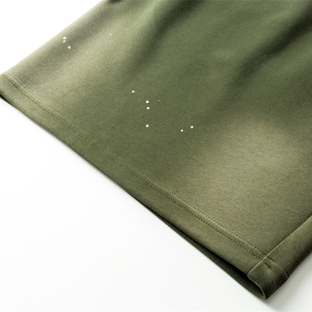 Splatter Dye Washed Distressed Air Mamba Shorts