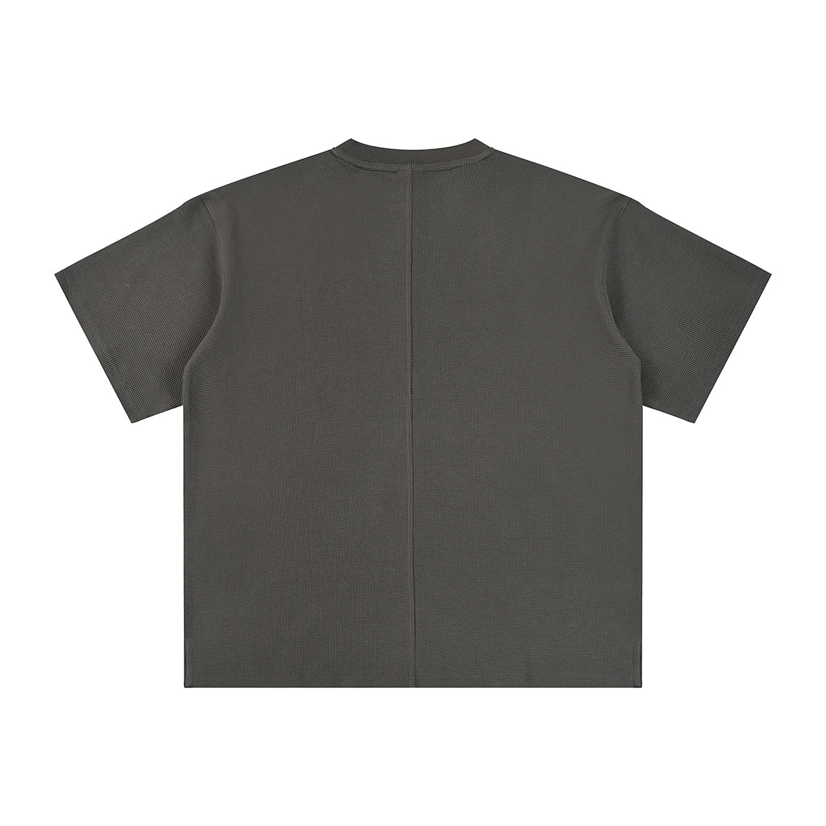 Heavyweight Waffle Split-Hem Texture T-Shirt