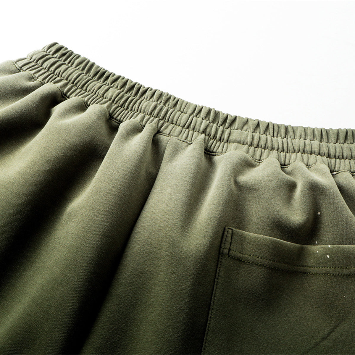 Splatter Dye Washed Distressed Air Mamba Shorts