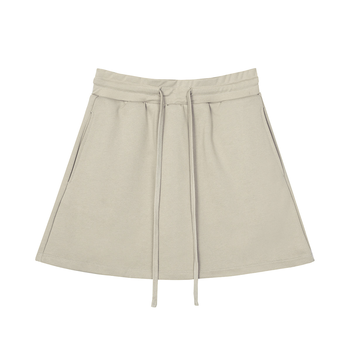 Solid Color A-Line Mini Skort