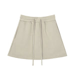 Solid Color A-Line Mini Skort