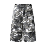 Straight Leg Camo Cargo Bermuda Shorts