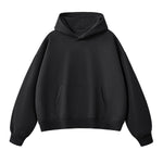 Solid Color Baggy Fleece Hoodie