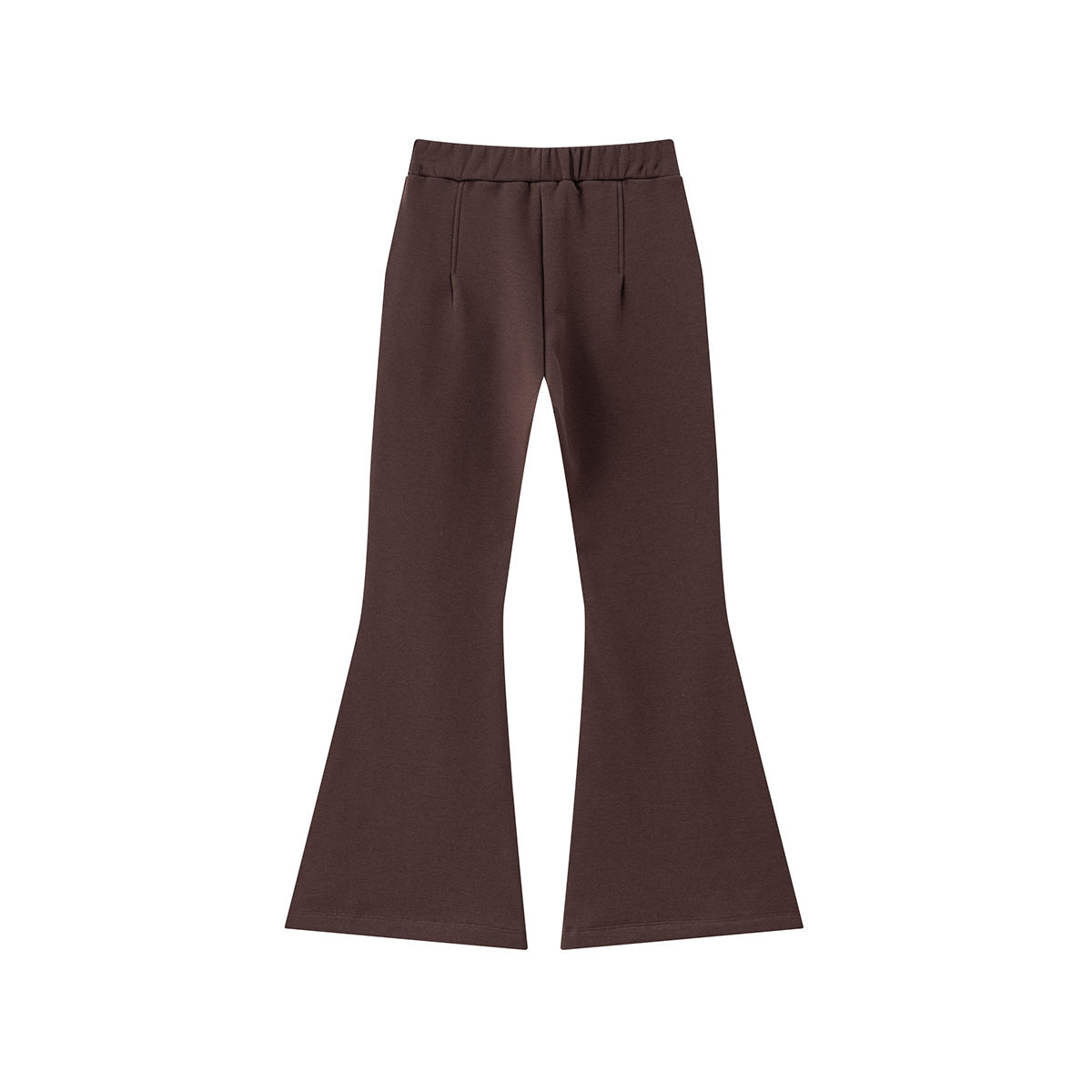 Women's Pleated Flared Plush Trousers
