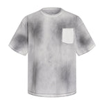 Swirl Dyed Distressed Pocket Loose Fit Crew Tee