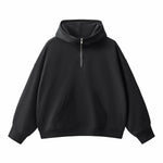 Heavyweight Half Zip-Up Oversized Hoodie
