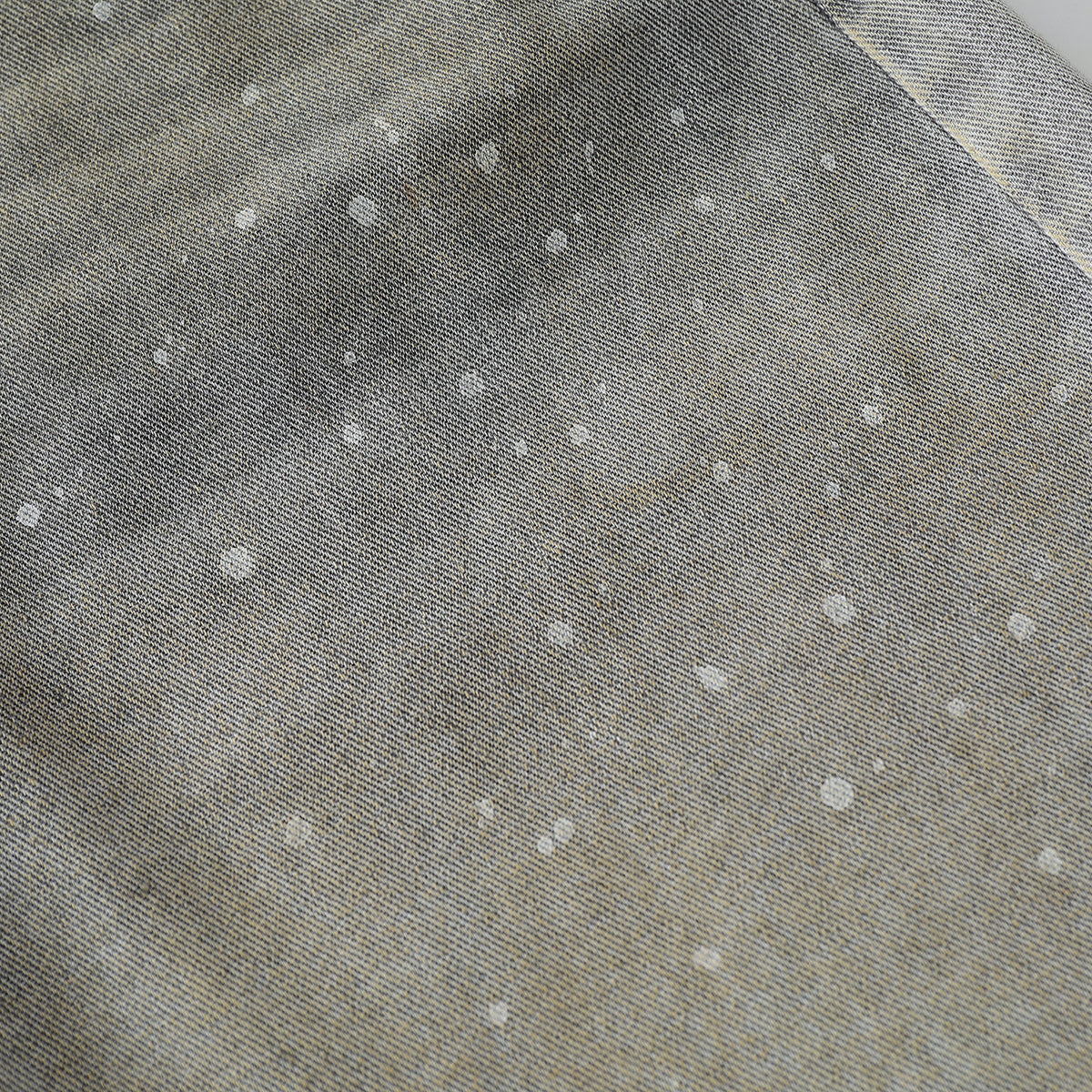 Splash Print Distressed Wash Denim Bermuda Shorts