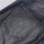 Splatter Wash Distressed Wide Leg Jeans