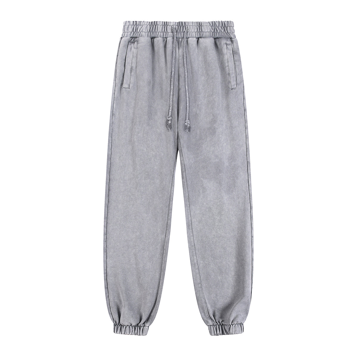 Acid Washed Cotton Baggy Joggers