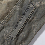 Relaxed Jacquard Denim Trucker Jacket