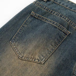 Vintage Wash Wide Leg Denim Shorts