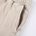Men's Casual Washed Drawstring Sweat Shorts