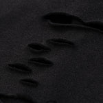 Black Washed Cotton Ripped Boxy Tee