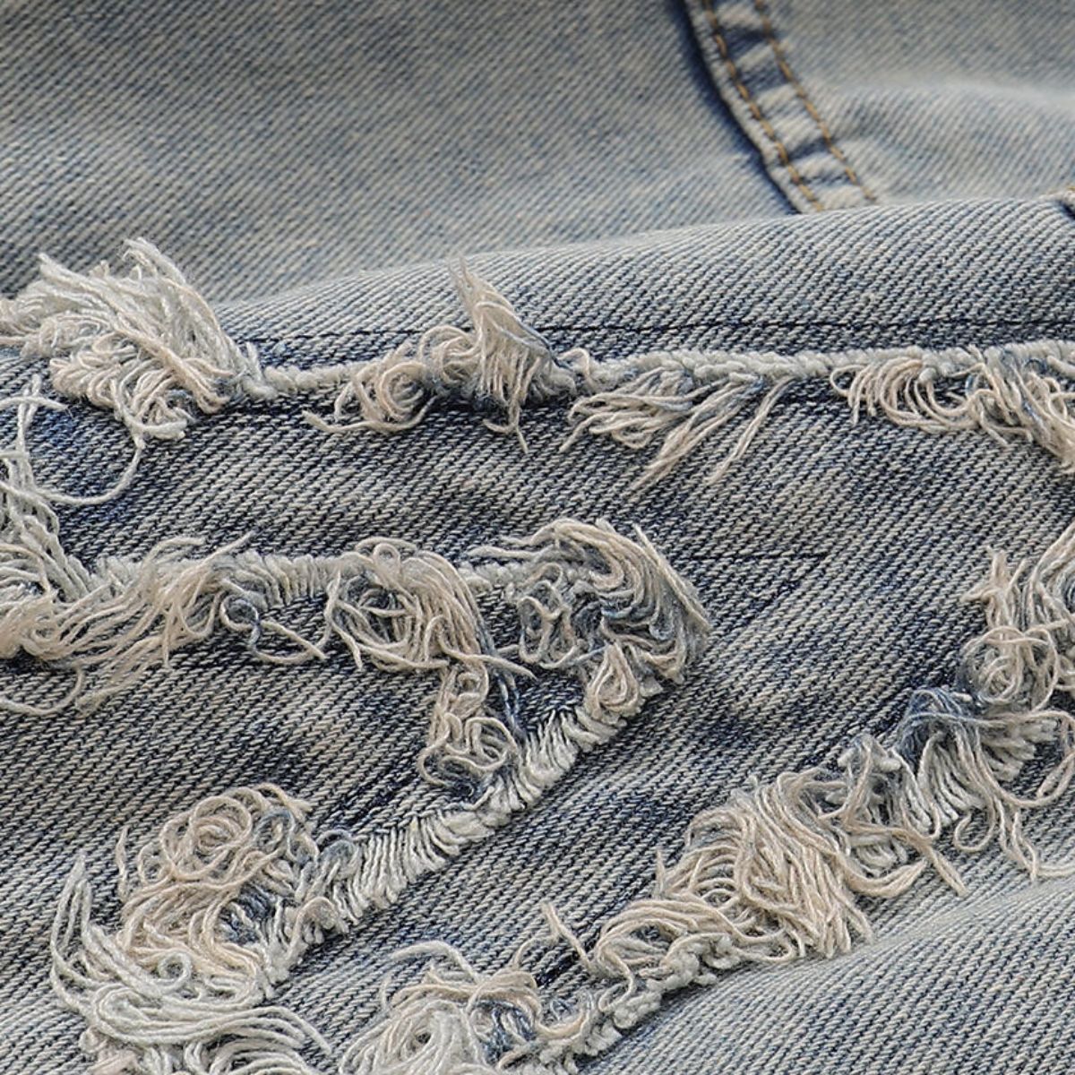 Raw Edge Star Denim Trucker Jacket