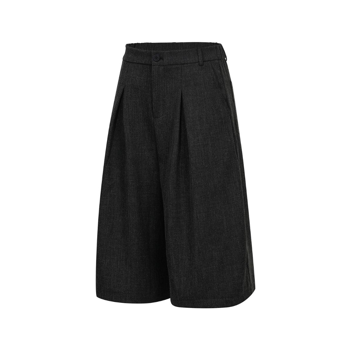 Vintage Draped Pleated Bermuda Shorts