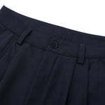 Solid Color Wide Leg Casual Pants