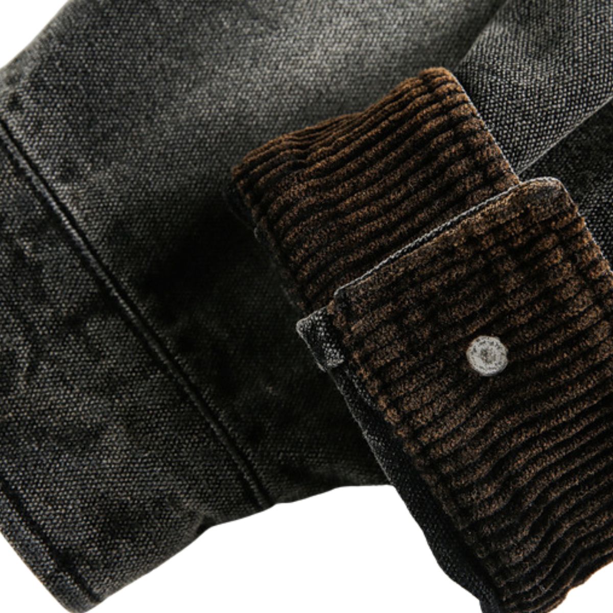 Retro Dark Graffiti Print Mottled Spider Letter Denim Jacket