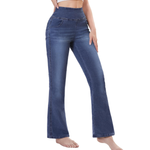 Women's Washed Stretch Knit Bootcut Jeans