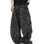Baggy Camouflage Cargo Denim Pants