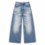 Light Fade Vintage Straight Leg Denim Jeans