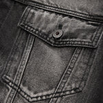 Washed Gradient Trucker Denim Jacket