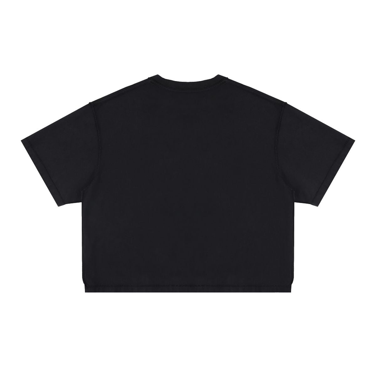 275G Heavyweight Cotton Coverstitch Cropped Tee