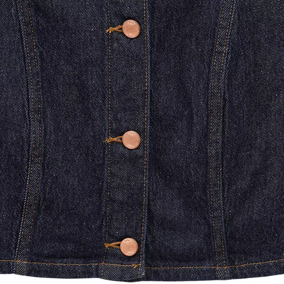 Button-Front Selvedge Denim Vest