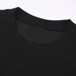 Mock Layered Contrast Strap Sweatshirt