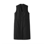 Women' s Twill Denim Long Vest