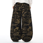 Camo Wide Leg Tactical Pocket Streetwear Pants