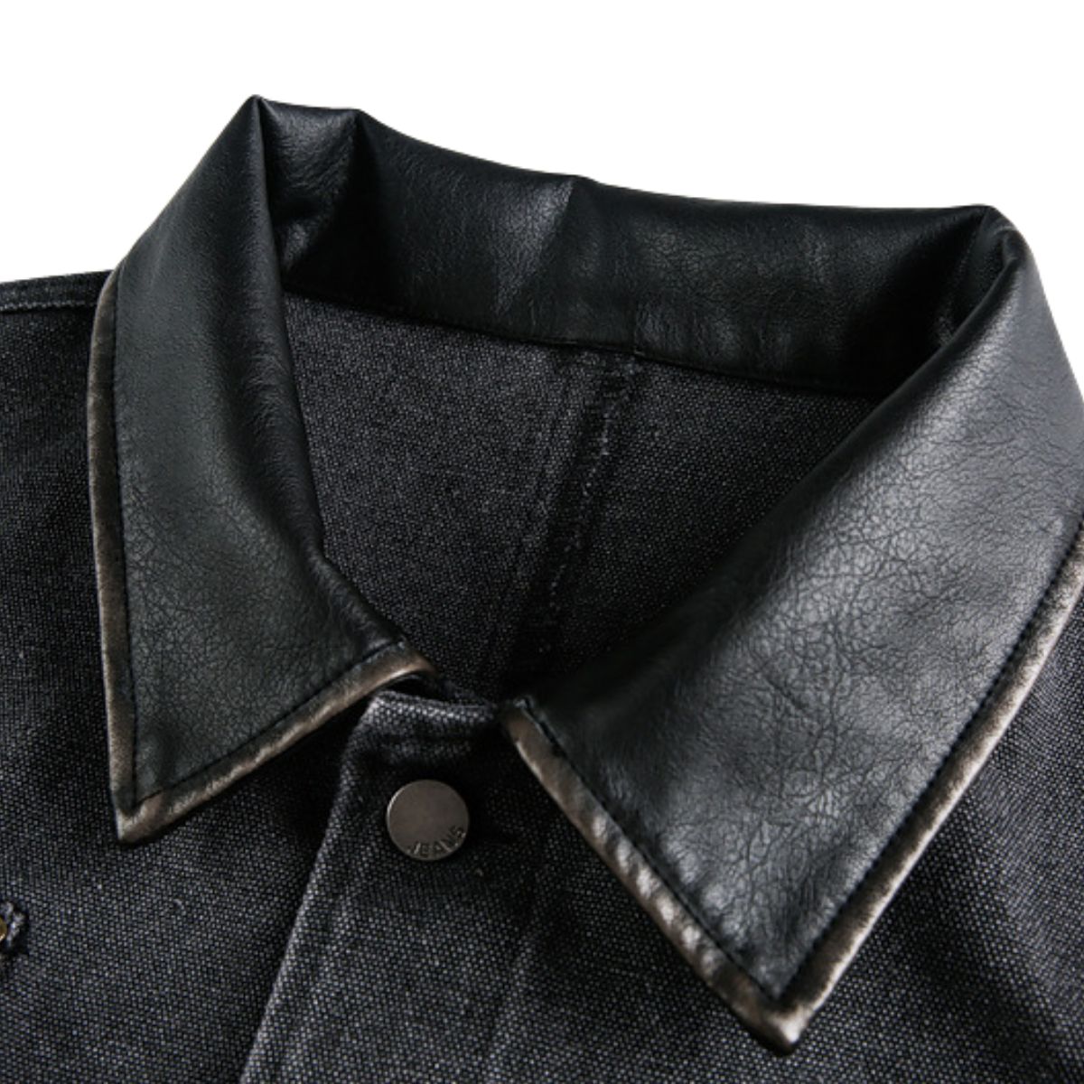 Vintage Washed Distressed Dropped Shoulder Workwear Multi-pocket Denim Jacket