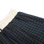Vintage Plaid Panel Wide-Leg Trousers