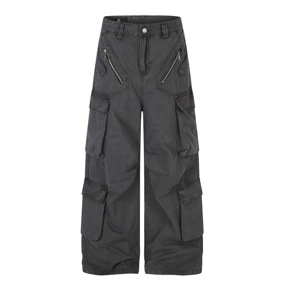 Vintage Multi-Pocket Wide Leg Cargo Pants