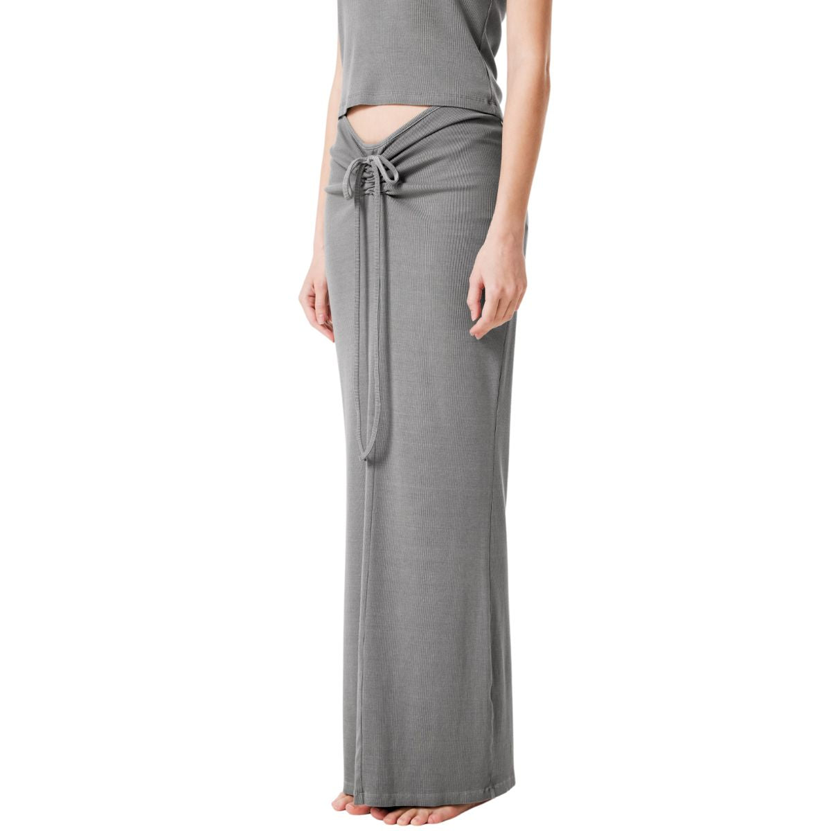 Women's Ribbed Long Maxi Skirt
