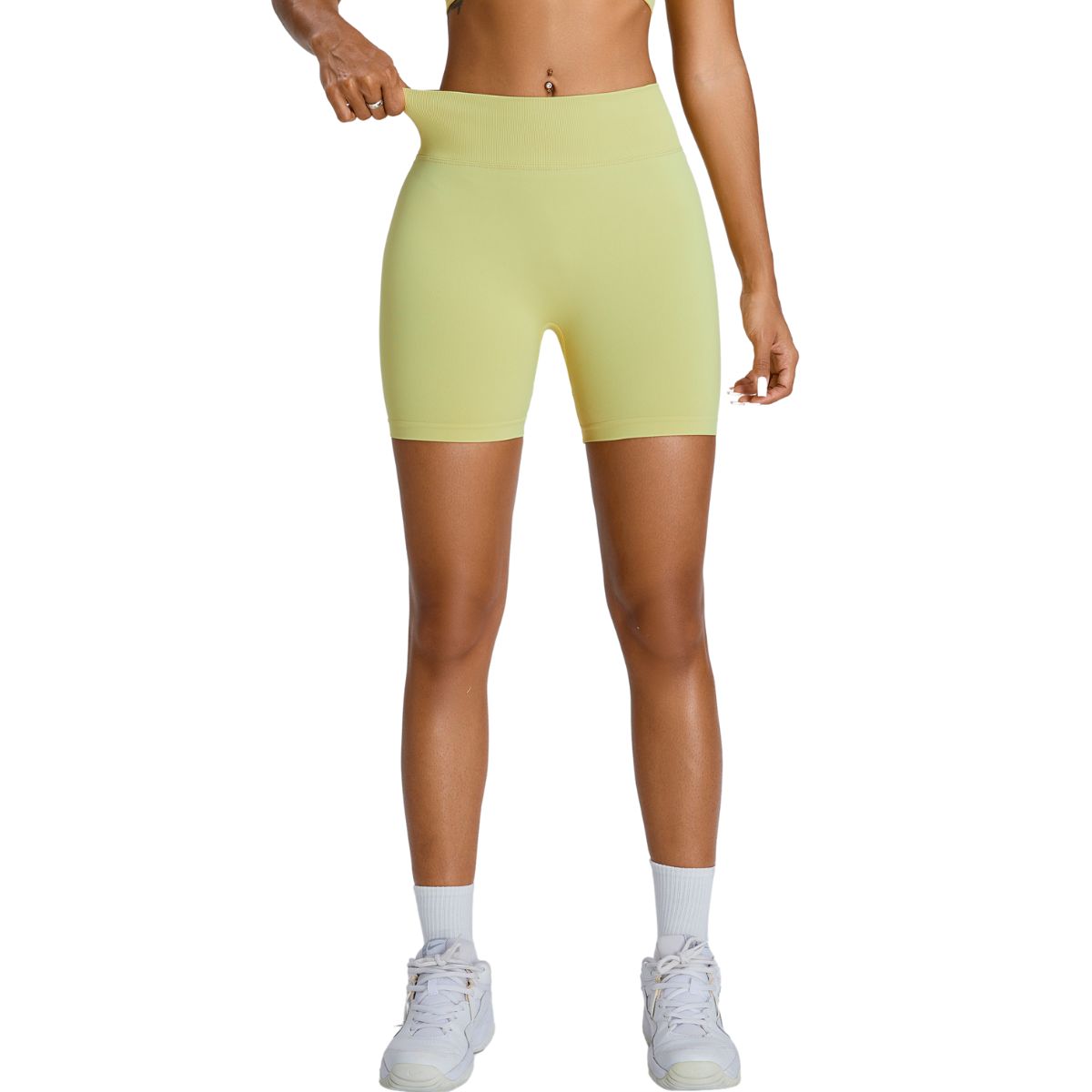 High-Waisted Quick Dry Workout Shorts