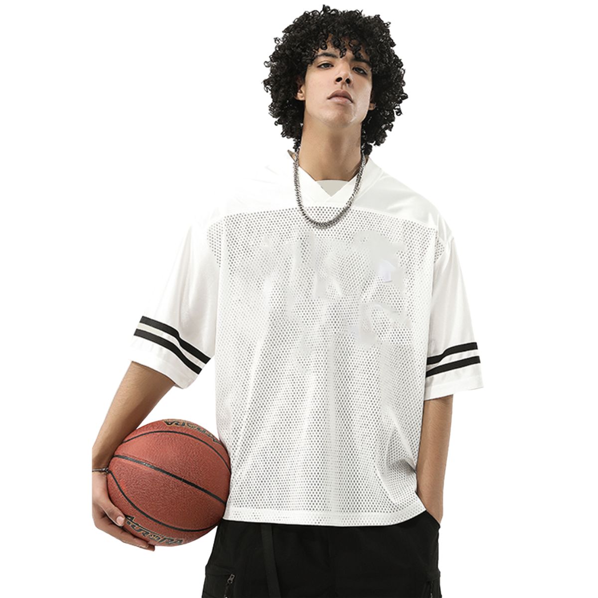 Short Sleeve Boxy Mesh Jersey 240gsm