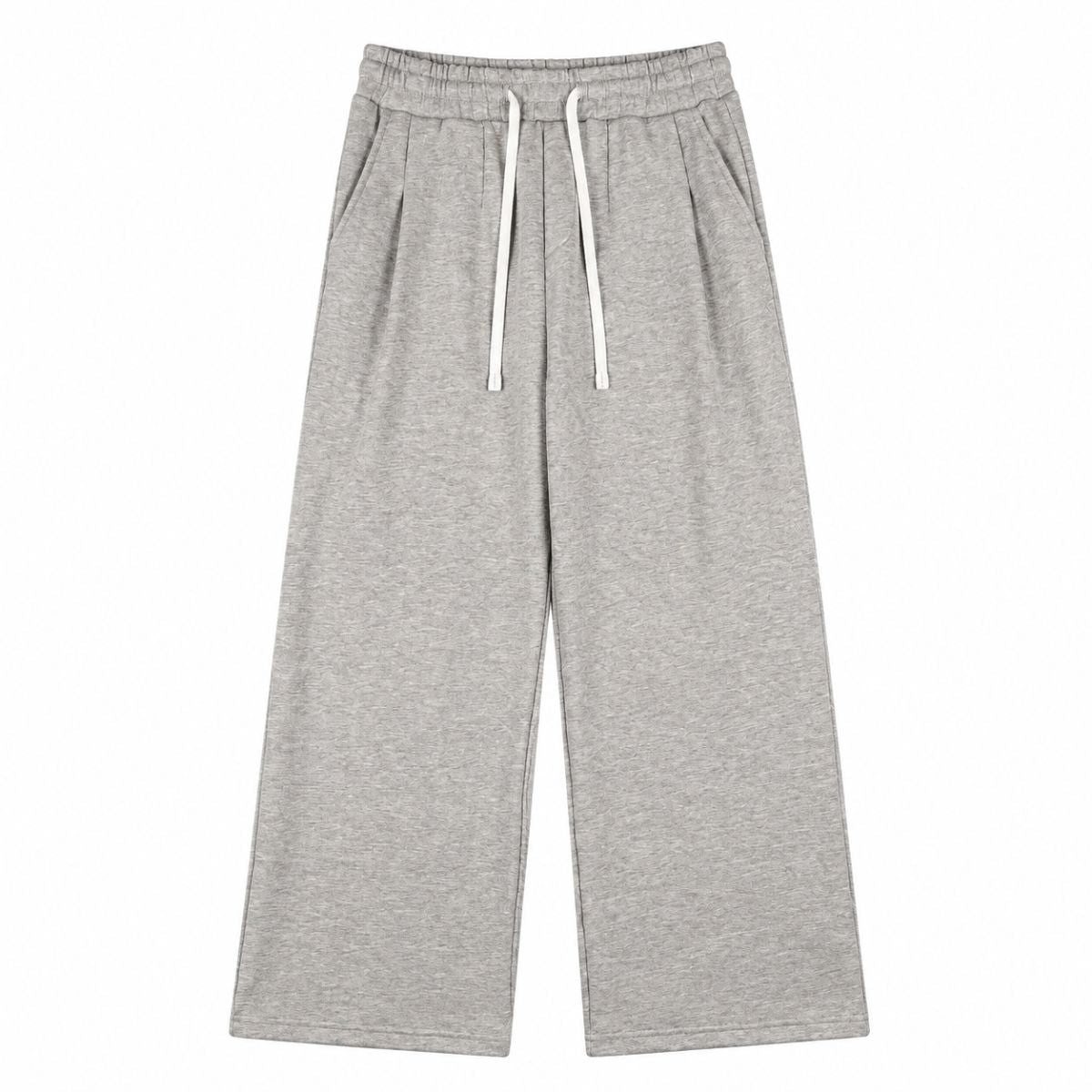 Quiet Luxury Old Money Style 320G Flower-Sand Straight-Leg Trousers